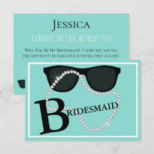 Invitación BRIDE Glam Celebra que Tiara Fiesta sea mi dama de