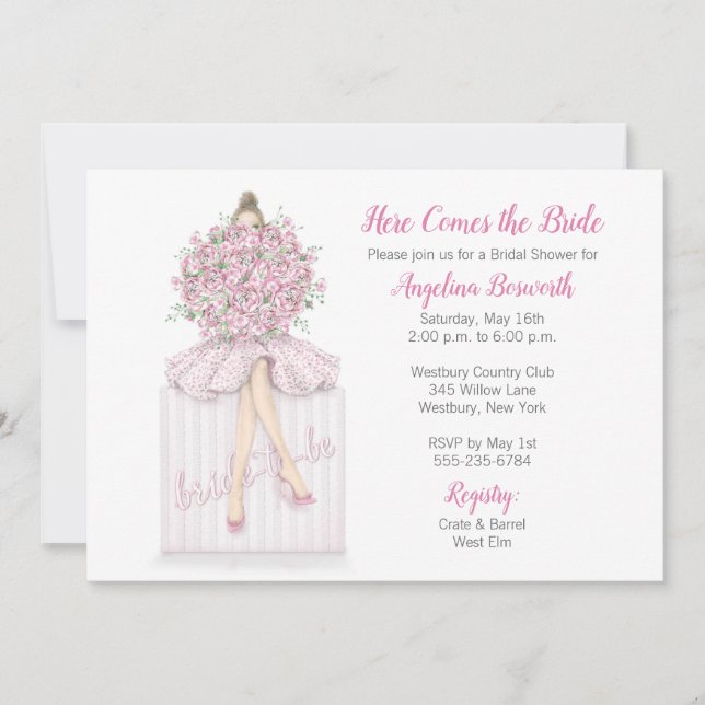 Invitación Bride-to-be On Gift Bridal Shower Invitation (Anverso)