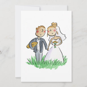 Invitación Bride y Groom Rugby