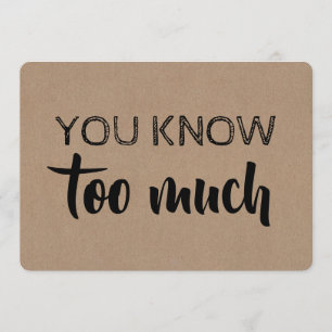 Invitación Bridesmaid / Made of Honor Funny Moderno