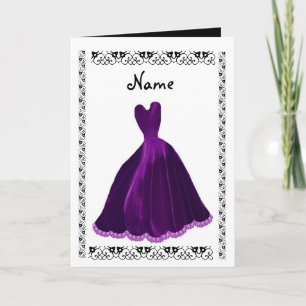 Invitación BRIDESMAID - Terciopelo PURPLE