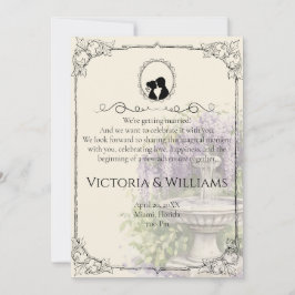 Invitación Bridgerton Inspired Regency Society Paper Wedding