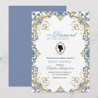 Invitación Bridgerton The diamond of the season bridal shower