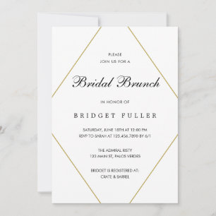 Invitación Bridget Geometric Modern Bridal Brunch