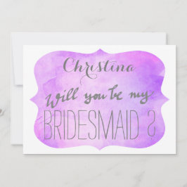 Invitación Bridillante de color rosa púrpura