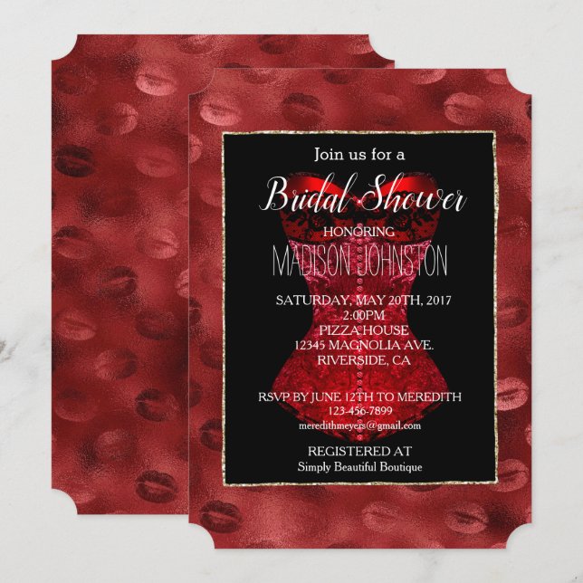 Invitación Brigada de los ganchos rojos (Anverso / Reverso)