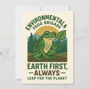 Invitación Brigada de Rana Ambiental – Tierra Primero, Siempr