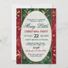 Invitación Bright and Colorful Christmas Party Invitation