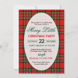 Invitación Bright and Colorful Christmas Party Invitation