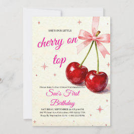 Invitación Bright & Cheerful 1st Birthday Invitation