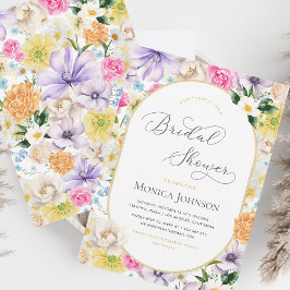 Invitación Bright Spring Floral Garden Bloom Bridal Shower