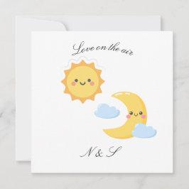 Invitación Brighter Together - Calcomanía de Sol y Luna
