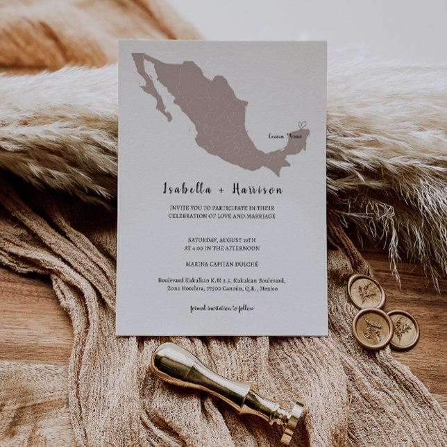 Invitación BRIGHTEST Mexico Wedding Invitation (Subido por el creador)