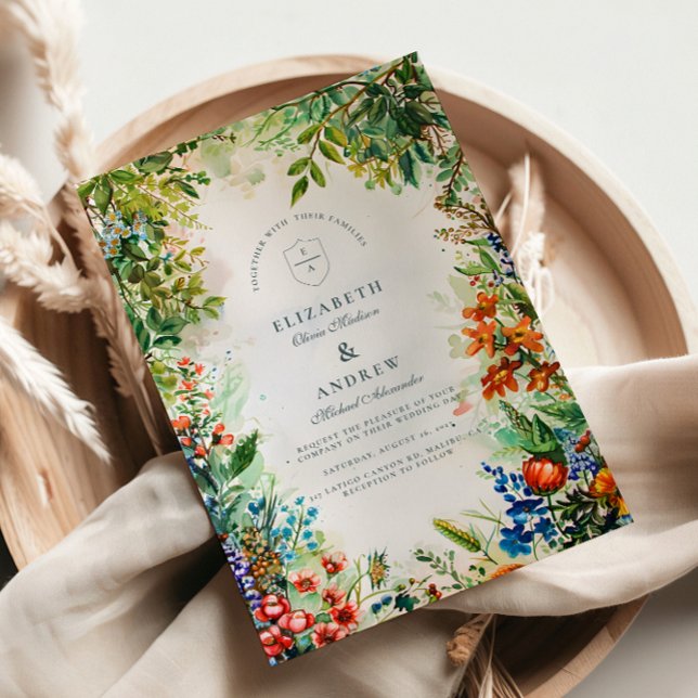 Invitación Brillante Boda Jardín Botánico (Subido por el creador)