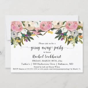 Invitación Brillante Boho de Rubor se va Fiesta, foto de desp