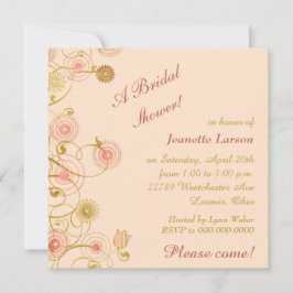 Invitación Brillante de la frontera de la flor caprichosa