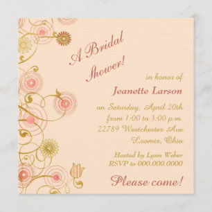 Invitación Brillante de la frontera de la flor caprichosa