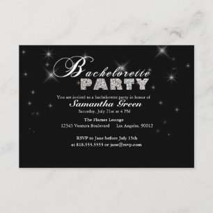 Invitación brillante del fiesta de Bachelorette