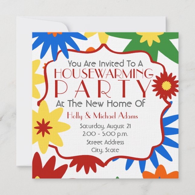 Invitación brillante del fiesta del estreno de una (Anverso)