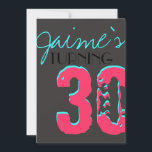 Invitación Brillante diversión Sorpresa Día del Aniversario I<br><div class="desc">Esta invitación es perfecta para un fiesta de 30 años o un fiesta para niños.</div>