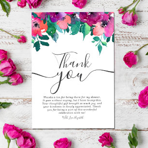 Invitación Brillante y audaz Colorful Florals ducha de novia 