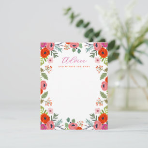 Invitación Brillantes consejos y deseos florales para las tar