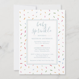 Invitación Brillantes de color Bebé Sprinkle Baby Shower