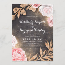 Brillantina dorada | Boda floral rústico