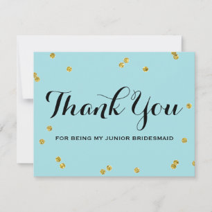 Invitación Brillantina dorada Novecida Junior Gracias Carta