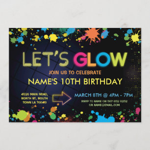 Invitación Brillemos intensamente fiesta de cumpleaños