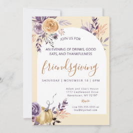 Invitación Brindar amistoso AUTUMN