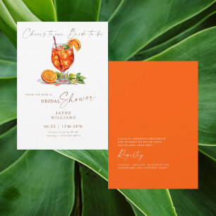 Invitación Brindis a Nuestra Novia Aperol Spritz Bridal II