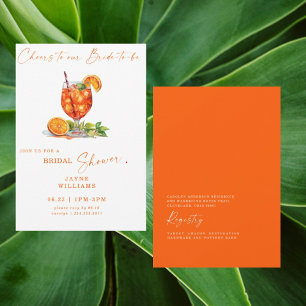 Invitación Brindis a Nuestra Novia Aperol Spritz Bridal III
