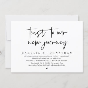 Invitación Brindis a nuestro nuevo viaje, Boda Brunch