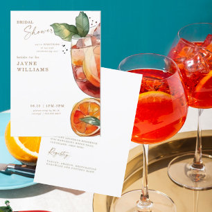 Invitación Brindis con Aperol Blanco en Despedida de Soltera