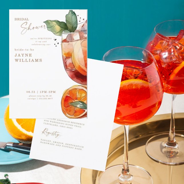Invitación Brindis con Aperol Blanco en Despedida de Soltera (Subido por el creador)