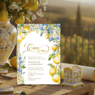 Invitación Brindis de Despedida de Soltera Ciao a Señorita Fl
