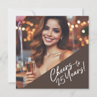 Brindis por 25 años de celebración de cumpleaños