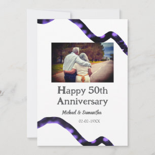Invitación brindis por 50 años aniversario agregar nombre fot
