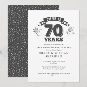 Invitación Brindis por 70º Aniversario de Boda