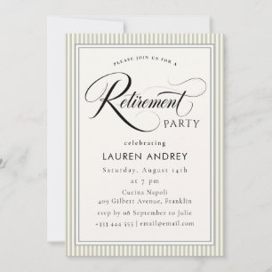 Invitación Brindis por Celebración de Jubilación