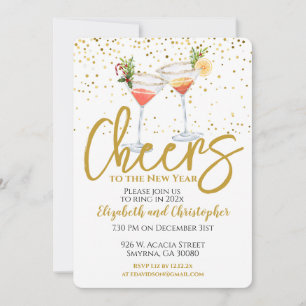 Invitación Brindis por la fiesta de Año Nuevo