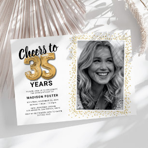 Invitación Brindis por los 35 años del cumpleaños de Cheers