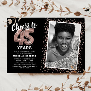 Invitación Brindis por los 45 años de cumpleaños de Cheers