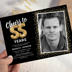 Invitación Brindis por los 55 años de The Years Cumpleaños Fo