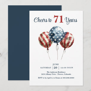 Invitación Brindis por los 71 años de cumpleaños