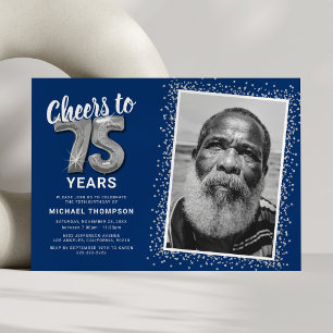 Invitación Brindis por los 75 años de The Years Foto de cumpl