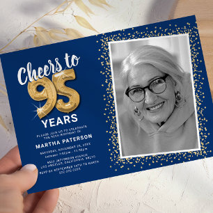 Invitación Brindis por los 95 años de The Years Foto de cumpl