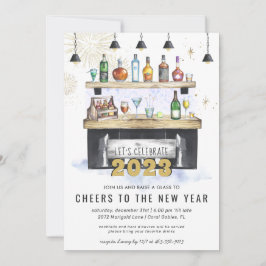 Invitación Brindis por un Año Nuevo | Fiesta de Cócteles Navi