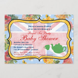 Invitación británica real de Baby Shower